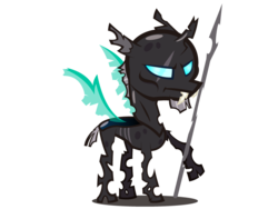 Size: 800x600 | Tagged: safe, artist:cogweaver, oc, oc only, changeling, old
