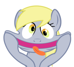 Size: 1476x1339 | Tagged: safe, artist:chipmagnum, derpy hooves, pegasus, pony, g4, female, funny face, mare, simple background, tongue out, transparent background, vector