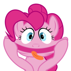 Size: 1476x1476 | Tagged: safe, artist:chipmagnum, pinkie pie, g4, funny face, simple background, transparent background, vector