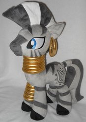 Size: 748x1069 | Tagged: safe, artist:calusariac, zecora, zebra, g4, awesome, irl, photo, plushie, solo