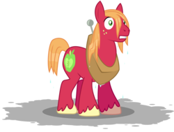 Size: 3895x2952 | Tagged: safe, artist:anarchemitis, big macintosh, earth pony, pony, g4, male, simple background, stallion, transparent background, vector, wet, wet mane