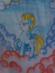 Size: 1944x2592 | Tagged: safe, artist:xwhitedreamsx, lightning dust, pegasus, pony, g4, female, mare, solo, traditional art