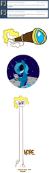 Size: 800x2763 | Tagged: safe, artist:willdrawforfood1, princess luna, surprise, ask surprise, loony luna, g1, g4, ask, black sclera, g1 to g4, game boy, generation leap, moon, nope, nope.avi, telescope, tumblr