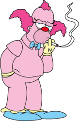 Size: 476x729 | Tagged: safe, implied pinkie pie, krusty, krusty the clown, male, recolor, the simpsons