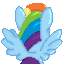 Size: 64x64 | Tagged: safe, rainbow dash, g4, pixel art, ponymon