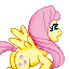 Size: 64x64 | Tagged: safe, artist:kalaverapastillera, fluttershy, g4, pixel art, ponymon