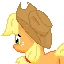 Size: 64x64 | Tagged: safe, artist:kalaverapastillera, applejack, g4, pixel art, ponymon