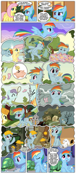 Size: 650x1478 | Tagged: safe, artist:gingermint, artist:icekatze, fluttershy, rainbow dash, g4, magical mystery cure, alternate universe, comic, swapped cutie marks