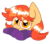 Size: 170x150 | Tagged: safe, artist:artflicker, oc, oc only, oc:flicker split, earth pony, pony, bust, clothes, earth pony oc, female, looking at you, mare, portrait, simple background, smiling, smiling at you, socks, solo, striped socks, transparent background