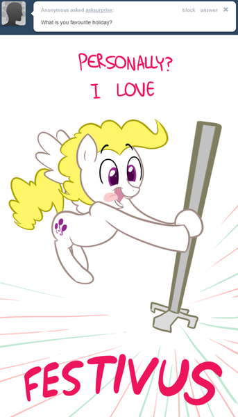 317169 Artist Willdrawforfood1 Ask Ask Surprise Festivus G1 G1 To G4 Generation Leap Reference Safe Seinfeld Surprise Tumblr Derpibooru