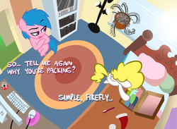 Size: 800x586 | Tagged: safe, artist:willdrawforfood1, firefly, surprise, ask surprise, g1, g4, ask, g1 to g4, generation leap