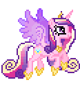 Size: 114x104 | Tagged: safe, artist:botchan-mlp, princess cadance, alicorn, pony, g4, animated, colored wings, cute, cutedance, desktop ponies, female, flying, gradient wings, mare, pixel art, simple background, slender, solo, sprite, thin, transparent background