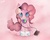 Size: 1500x1200 | Tagged: safe, artist:mintysweets, pinkie pie, g4, clothes, headphones, lollipop, mouth hold, socks