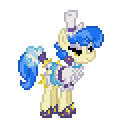 Size: 120x120 | Tagged: safe, artist:ponynoia, sapphire shores, pony, g4, animated, desktop ponies, female, pixel art, simple background, solo, transparent background