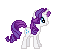 Size: 58x54 | Tagged: safe, artist:the-coop, rarity, g4, animated, desktop ponies, female, lowres, simple background, solo, transparent background
