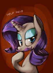 Size: 800x1100 | Tagged: safe, artist:docwario, rarity, pony, g4, dastardly, female, moustache, solo