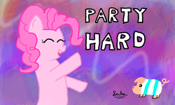 Size: 854x512 | Tagged: safe, artist:seika, pinkie pie, g4, cute, party, pink