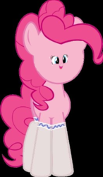 Size: 263x450 | Tagged: safe, pinkie pie, g4, clothes, female, ponkie poy, shrunken face, socks, solo, woll smoth