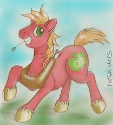 Size: 850x944 | Tagged: safe, artist:ratwhiskers, big macintosh, earth pony, pony, g4, male, solo, stallion