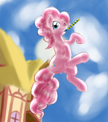 Size: 1261x1433 | Tagged: safe, artist:cybermananon, pinkie pie, earth pony, pony, g4, female, solo