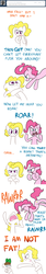 Size: 900x5376 | Tagged: safe, artist:willdrawforfood1, pinkie pie, surprise, oc, oc:raipony, ask surprise, g1, g4, ask, g1 to g4, generation leap, hotblooded pinkie pie, rawr, simple background, tumblr, white background