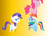 Size: 547x394 | Tagged: safe, pinkie pie, rainbow dash, rarity, g4, pointy ponies