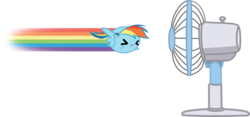 Size: 2132x1000 | Tagged: safe, artist:kurokaji11, rainbow dash, g4, chubbie, fan, flying, rainbow, simple background, this will end in tears, transparent background