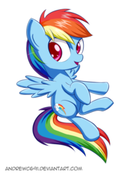 Size: 600x795 | Tagged: safe, artist:andrewc691, rainbow dash, pegasus, pony, g4, female, flying, simple background, solo, white background