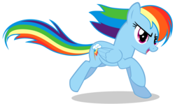 Size: 6358x3801 | Tagged: safe, artist:eugene-joe-c, rainbow dash, fall weather friends, g4, female, running, simple background, solo, transparent background, vector