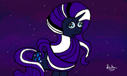 Size: 854x512 | Tagged: safe, artist:seika, nightmare rarity, g4, spoiler:comic, comic, evil, hey you, moon, night