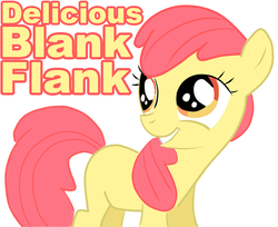 Size: 809x661 | Tagged: safe, apple bloom, earth pony, pony, g4, blank flank, female, simple background, solo, white background