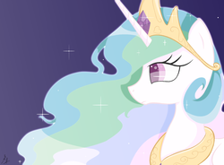 Size: 1024x753 | Tagged: safe, artist:xxthatsmytypexx, princess celestia, g4, female, looking left, solo