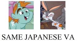 Size: 644x348 | Tagged: safe, snips, g4, bugs bunny, exploitable meme, japanese, kappei yamaguchi, looney tunes, male, same voice actor