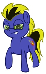 Size: 530x838 | Tagged: safe, artist:amazome, artist:sparkyplx, oc, oc only, earth pony, pony, filly, male, stallion