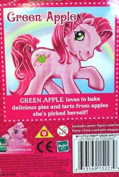 Size: 1728x2567 | Tagged: safe, photographer:elisha, green apple (g3), g3, backcard, text, toy