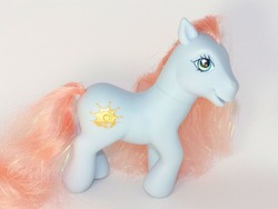 Size: 1536x1152 | Tagged: safe, photographer:kisscurl, sunrise (g3), earth pony, pony, g3, irl, photo, toy