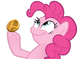 Size: 990x759 | Tagged: safe, pinkie pie, g4, look what pinkie found, super smash bros., super smash bros. brawl, trophy stand