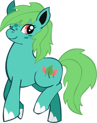 Size: 517x657 | Tagged: safe, artist:bronybox, ivysaur, pokémon, ponified