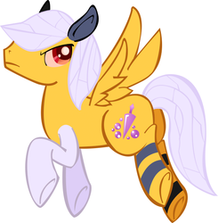 Size: 604x617 | Tagged: safe, artist:bronybox, beedrill, pokémon, ponified