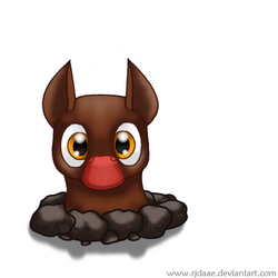 Size: 500x500 | Tagged: safe, artist:rjdaae, diglett, pokémon, ponified