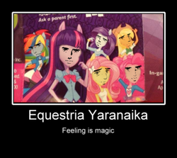 Size: 637x569 | Tagged: safe, applejack, fluttershy, pinkie pie, rainbow dash, rarity, twilight sparkle, equestria girls, g4, anorexic, ask a parent first, caption, feels, image macro, mane six, meme, poster, slender, thin, yaranaika