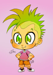 Size: 600x854 | Tagged: safe, artist:sunny-x-ray, spike, g4, humanized, male, solo