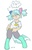 Size: 783x1231 | Tagged: safe, artist:moronsonofboron, oc, oc only, oc:hope, human, hybrid, satyr, musical instrument, ocarina, offspring, parent:lyra heartstrings, pigtails, wonder project j2