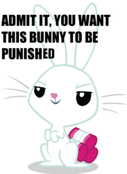 Size: 440x600 | Tagged: safe, angel bunny, rabbit, g4, male, simple background, solo, white background