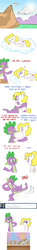 Size: 800x5440 | Tagged: safe, artist:willdrawforfood1, spike, surprise, alicorn, dragon, pegasus, pony, ask surprise, g1, g4, ask, dragon mail, fart, female, g1 to g4, generation leap, male, mare, older, simple background, tumblr, white background