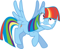 Size: 1024x834 | Tagged: dead source, safe, artist:sourspot, rainbow dash, pegasus, pony, g4, alternate hairstyle, bangs, cute, faic, female, flying, gritted teeth, hair over eyes, hilarious in hindsight, lol, mane swap, manebow sparkle, raised eyebrow, raised hoof, reading rainboom, show accurate, simple background, solo, spread wings, teeth, transparent background, vector, wide eyes