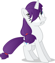 Size: 1034x1182 | Tagged: safe, artist:sourspot, rarity, g4, alternate hairstyle, bangs, female, hair over eyes, hair over one eye, simple background, solo, transparent background, vector