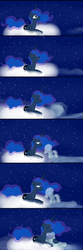 Size: 2834x8502 | Tagged: safe, artist:kaleysia, princess luna, oc, oc:snowdrop, ghost, g4, comic, crying