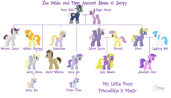 Size: 900x517 | Tagged: safe, artist:ameyal, amethyst star, carrot top, derpy hooves, dinky hooves, doctor whooves, doseydotes, flutter doo, golden harvest, grape soda, lightning bolt, lily blossom, liza doolots, mr. zippy, parasol, petunia, ponet, silver script, sparkler, sugar grape, time turner, tootsie flute, white lightning, written script, earth pony, pegasus, pony, unicorn, g4, background pony, family tree, female, filly, goldenscript, headcanon, male, mare, parascript, ponetbolt, ship:doctorderpy, shipping, silverparasol, simple background, stallion, straight, transparent background