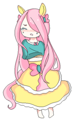 Size: 300x500 | Tagged: safe, artist:pinkiepietyme, fluttershy, human, g4, eared humanization, female, humanized, solo